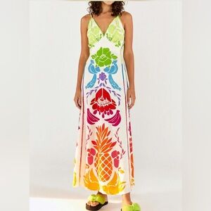 Farm Rio Tropical Graphic Maxi Dress
